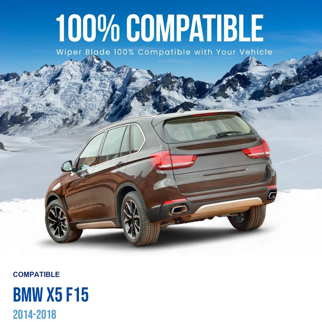 Alt view image 3 of 6 - Silbak Rear Wiper Blade compatible with BMW X5 F15 2014-2018, 13 in (330 mm)