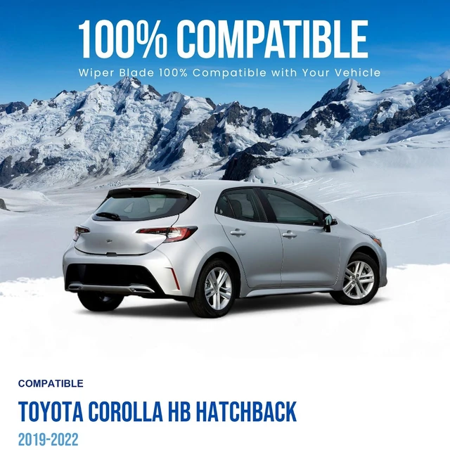 Alt view image 2 of 6 - Silbak Rear Wiper Blade compatible with Toyota Corolla HB Hatchback 2019-2022, 12 in (300 mm)