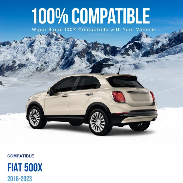 Alt view image 2 of 6 - Silbak Rear Wiper Blade compatible with Fiat 500X 2016-2023, 12 in (300 mm)