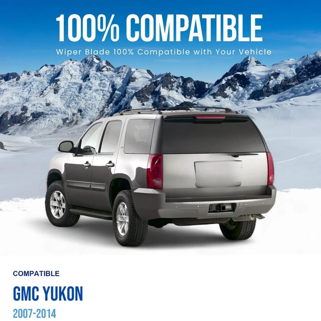 Alt view image 3 of 6 - Silbak Rear Wiper Blade compatible with GMC Yukon 2007-2014, 12 in (300 mm)