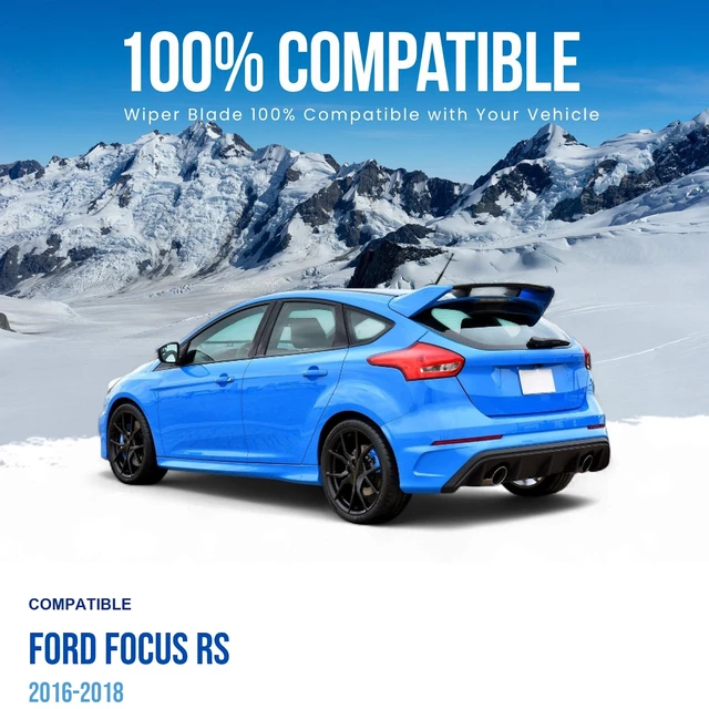 Alt view image 3 of 6 - Silbak Rear Wiper Blade compatible with Ford Focus RS 2016-2018, 12 in (300 mm)