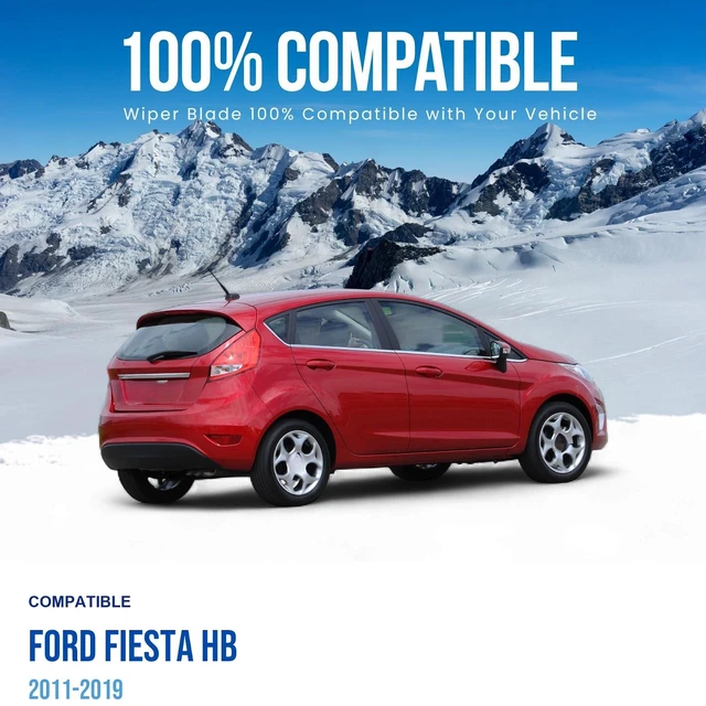 Alt view image 3 of 6 - Silbak Rear Wiper Blade compatible with Ford Fiesta HB 2011-2019, 12 in (300 mm)
