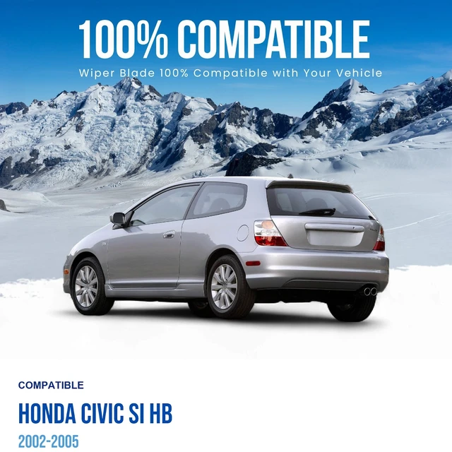 Alt view image 3 of 6 - Silbak Rear Wiper Blade compatible with Honda Civic Si HB 2002-2005, 12 in (300 mm)