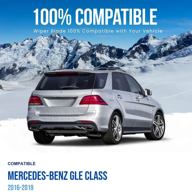 Alt view image 3 of 6 - Silbak Rear Wiper Blade compatible with Mercedes-Benz GLE Class 2016-2019, 12 in (300 mm)