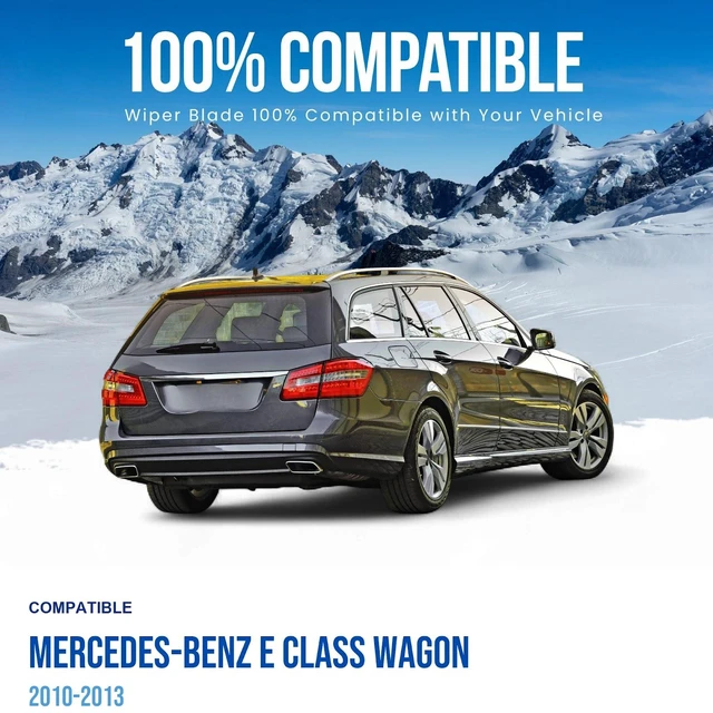Alt view image 3 of 6 - Silbak Rear Wiper Blade compatible with Mercedes-Benz E Class Wagon 2010-2013, 12 in (300 mm)