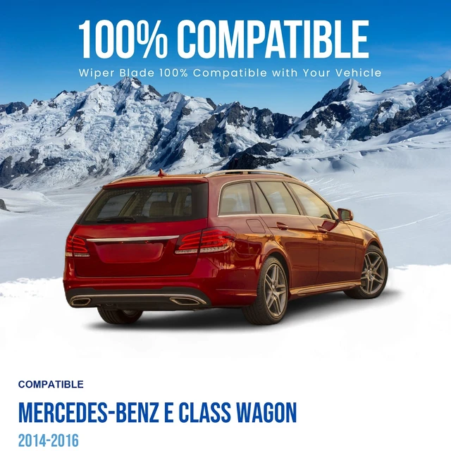 Alt view image 3 of 6 - Silbak Rear Wiper Blade compatible with Mercedes-Benz E Class Wagon 2014-2016, 12 in (300 mm)