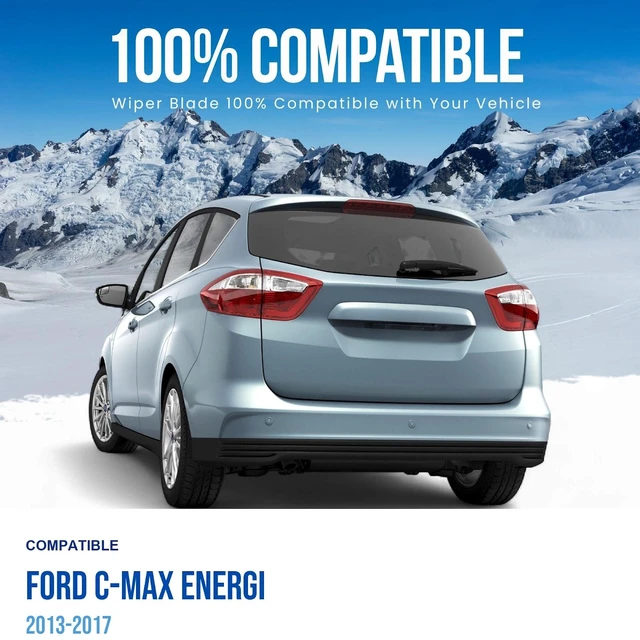 Alt view image 3 of 6 - Silbak Rear Wiper Blade compatible with Ford C-Max Energi 2013-2017, 12 in (300 mm)