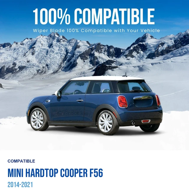 Alt view image 2 of 6 - Silbak Rear Wiper Blade compatible with Mini Hardtop Cooper F56 2014-2021, 10 in (250 mm)
