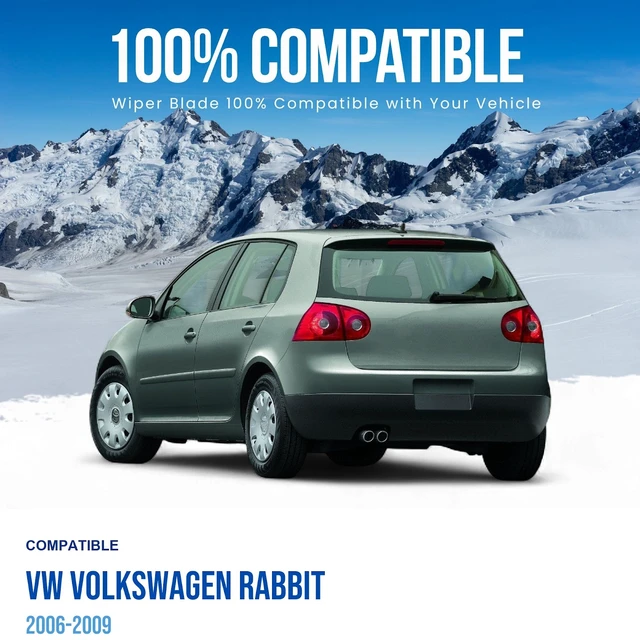 Alt view image 2 of 6 - Silbak Rear Wiper Blade compatible with VW Volkswagen Rabbit 2006-2009, 14 in (350 mm)
