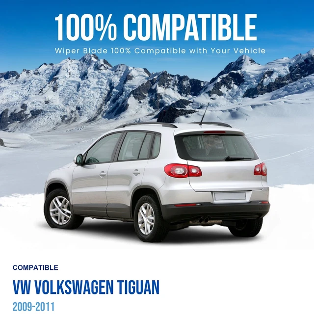 Alt view image 2 of 6 - Silbak Rear Wiper Blade compatible with VW Volkswagen Tiguan 2009-2011, 14 in (350 mm)