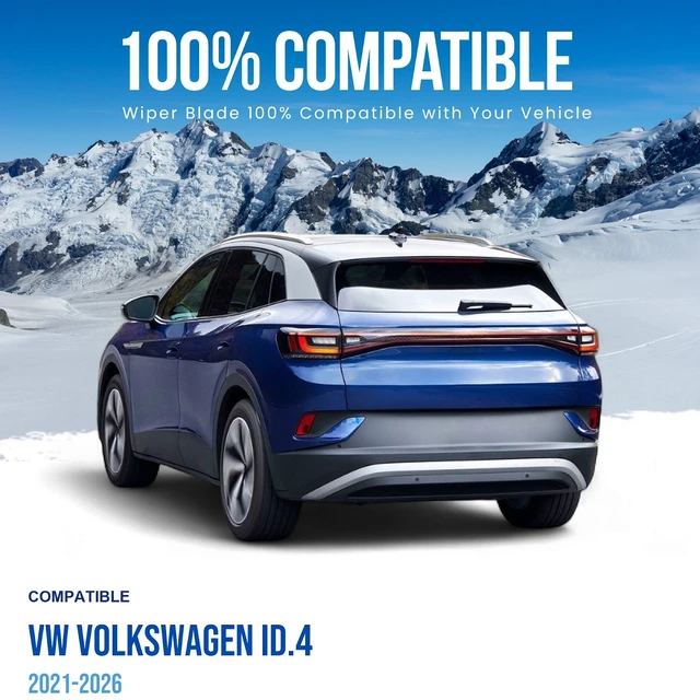 Alt view image 2 of 6 - Silbak Rear Wiper Blade compatible with VW Volkswagen ID.4 2021-2026, 11 in (280 mm)