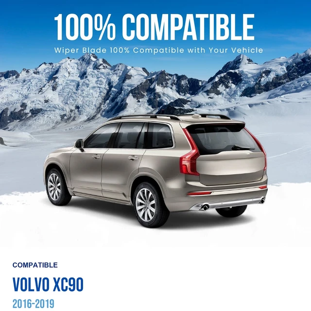 Alt view image 2 of 6 - Silbak Rear Wiper Blade compatible with Volvo XC90 2016-2019, 14 in (350 mm)