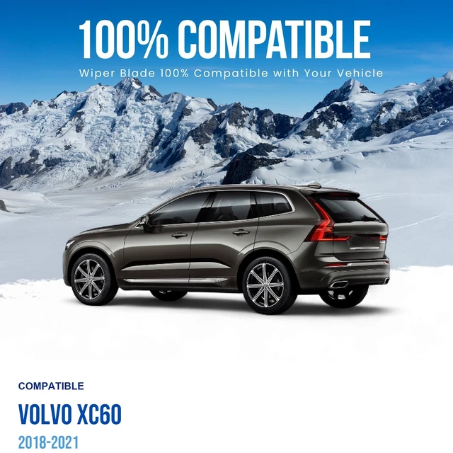 Alt view image 2 of 6 - Silbak Rear Wiper Blade compatible with Volvo XC60 2018-2021, 13 in (330 mm)