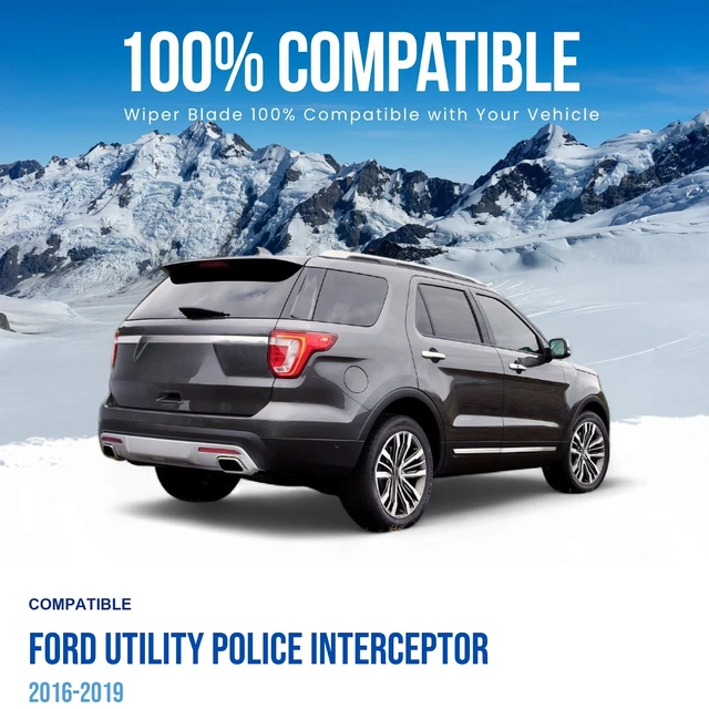 Alt view image 3 of 7 - Silbak Rear Wiper Blade compatible with Ford Utility Police Interceptor 2016-2019, 11 in (280 mm)