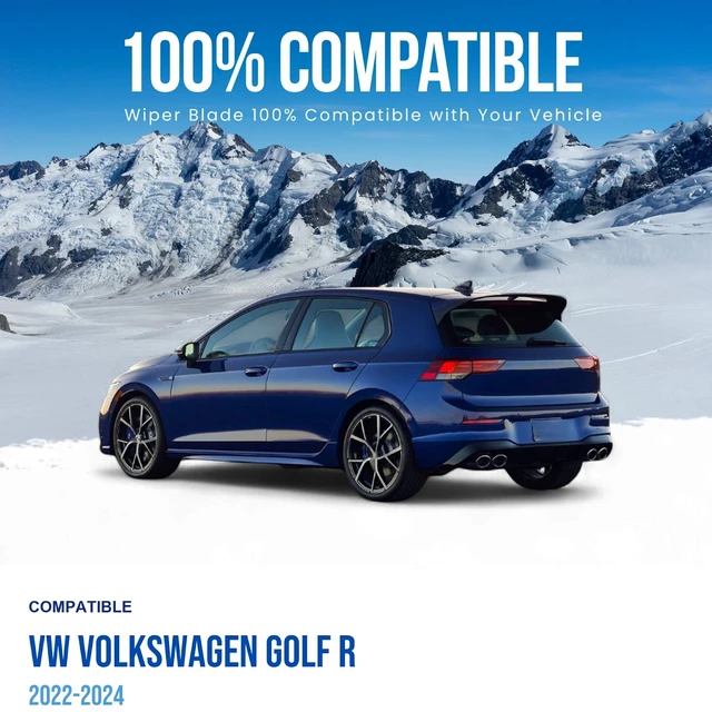 Alt view image 2 of 6 - Silbak Rear Wiper Blade compatible with VW Volkswagen Golf R 2022-2024, 10 in (250 mm)