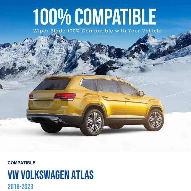 Alt view image 2 of 6 - Silbak Rear Wiper Blade compatible with VW Volkswagen Atlas 2018-2023, 12 in (300 mm)
