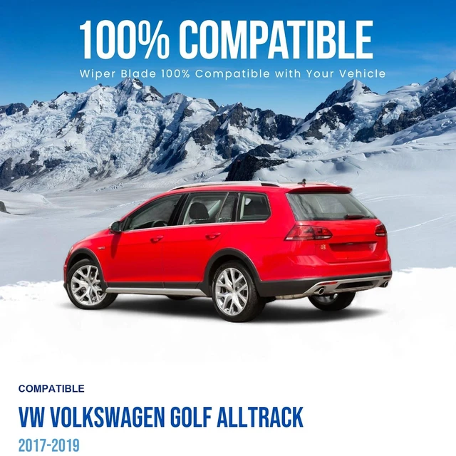 Alt view image 2 of 6 - Silbak Rear Wiper Blade compatible with VW Volkswagen Golf Alltrack 2017-2019, 12 in (300 mm)