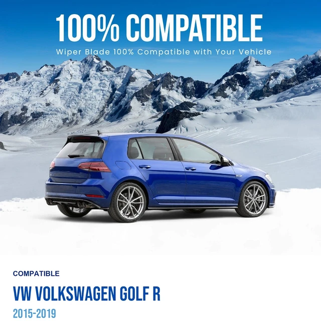 Alt view image 2 of 6 - Silbak Rear Wiper Blade compatible with VW Volkswagen Golf R 2015-2019, 11 in (280 mm)