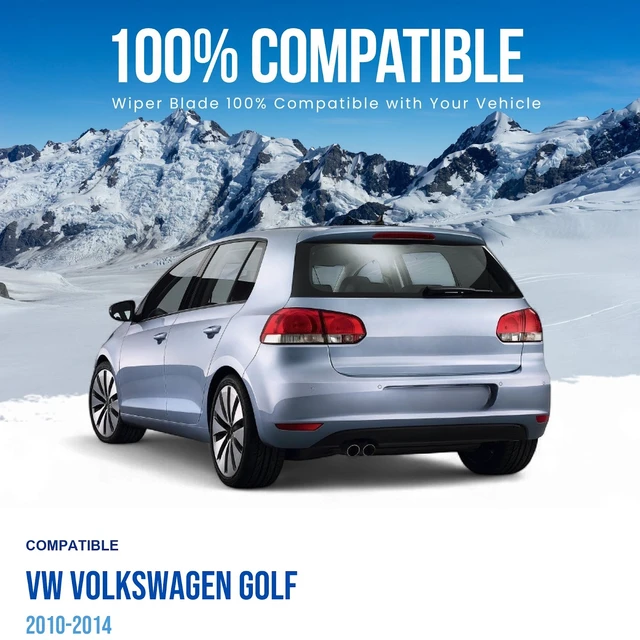 Alt view image 2 of 6 - Silbak Rear Wiper Blade compatible with VW Volkswagen Golf 2010-2014, 11 in (280 mm)