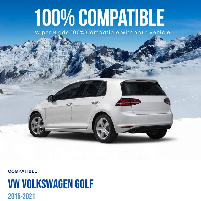 Alt view image 2 of 6 - Silbak Rear Wiper Blade compatible with VW Volkswagen Golf 2015-2021, 11 in (280 mm)