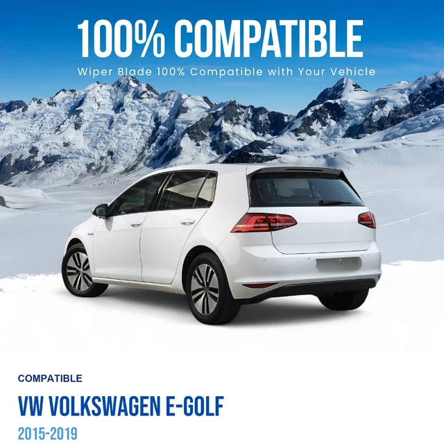 Alt view image 2 of 6 - Silbak Rear Wiper Blade compatible with VW Volkswagen e-Golf 2015-2019, 11 in (280 mm)