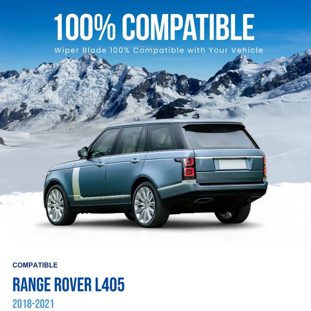 Alt view image 2 of 6 - Silbak Rear Wiper Blade compatible with Range Rover L405 2018-2021, 16 in (400 mm)