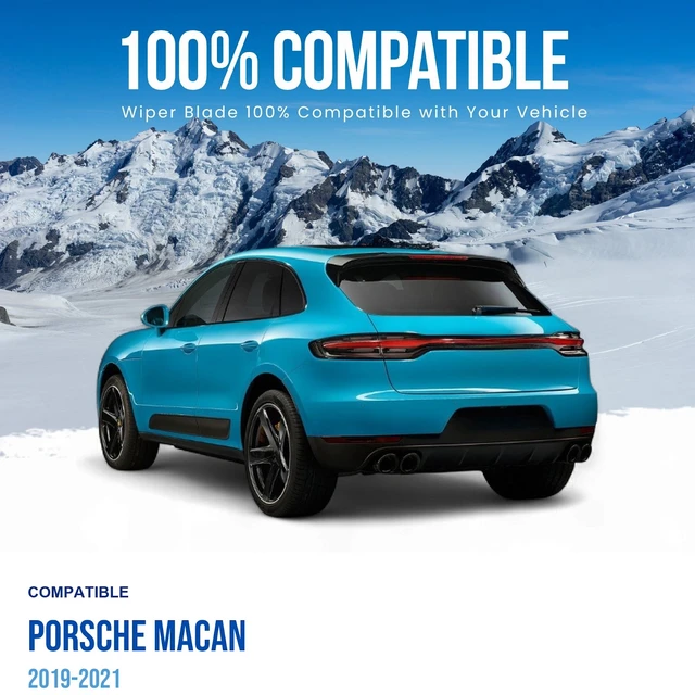 Alt view image 2 of 6 - Silbak Rear Wiper Blade compatible with Porsche Macan 2019-2021, 15 in (380 mm)