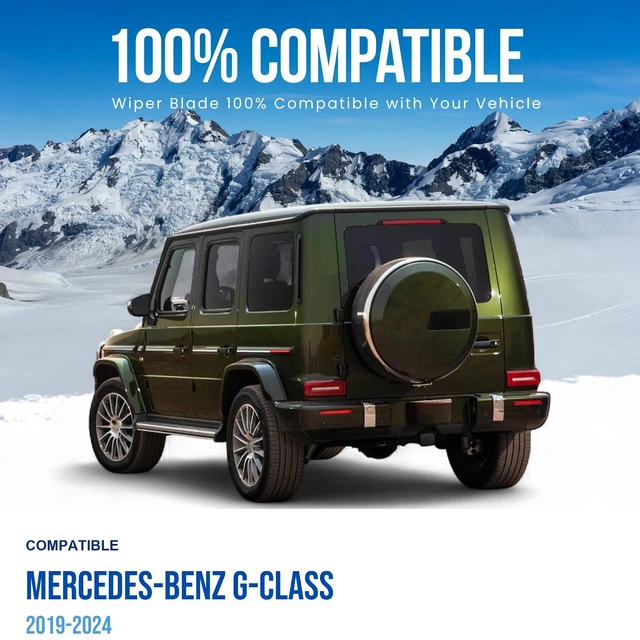 Alt view image 2 of 6 - Silbak Rear Wiper Blade compatible with Mercedes-Benz G-Class 2019-2024, 12 in (300 mm)