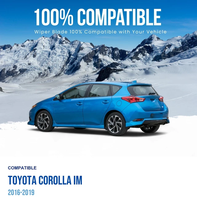 Alt view image 2 of 7 - Silbak Rear Wiper Blade compatible with Toyota Corolla iM 2016-2019, 8 in (200 mm)