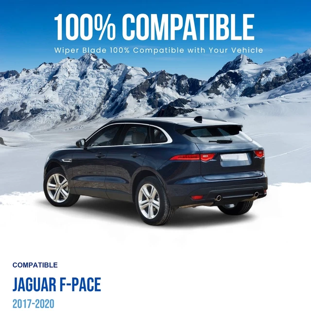 Alt view image 2 of 6 - Silbak Rear Wiper Blade compatible with Jaguar F-Pace 2017-2020, 12 in (300 mm)
