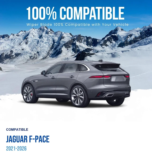 Alt view image 2 of 6 - Silbak Rear Wiper Blade compatible with Jaguar F-Pace 2021-2026, 12 in (300 mm)