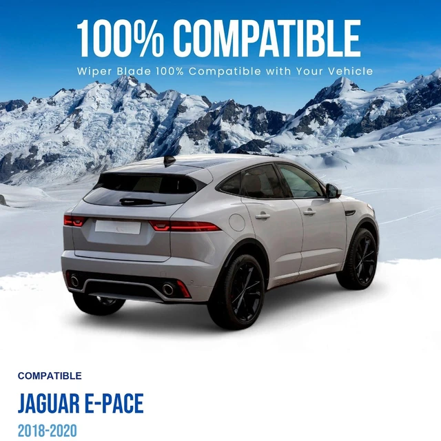 Alt view image 2 of 7 - Silbak Rear Wiper Blade compatible with Jaguar E-Pace 2018-2020, 13 in (330 mm)