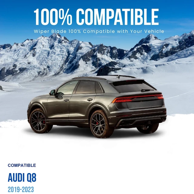 Alt view image 2 of 6 - Silbak Rear Wiper Blade compatible with Audi Q8 2019-2023, 16 in (400 mm)