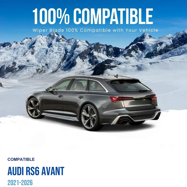 Alt view image 2 of 6 - Silbak Rear Wiper Blade compatible with Audi RS6 Avant 2021-2026, 16 in (400 mm)
