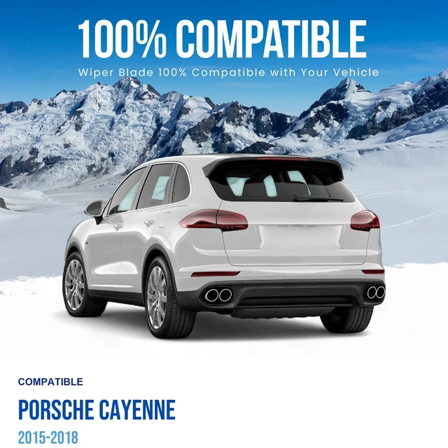 Alt view image 2 of 6 - Silbak Rear Wiper Blade compatible with Porsche Cayenne 2015-2018, 14 in (350 mm)