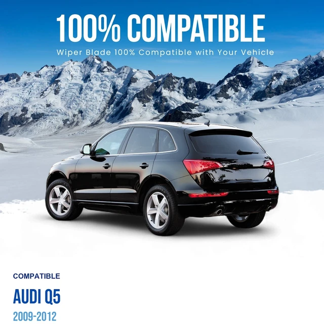 Alt view image 2 of 6 - Silbak Rear Wiper Blade compatible with Audi Q5 2009-2012, 13 in (330 mm)