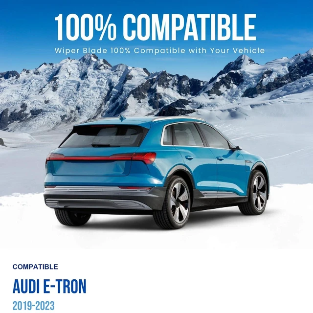 Alt view image 2 of 6 - Silbak Rear Wiper Blade compatible with Audi e-tron 2019-2023, 13 in (330 mm)