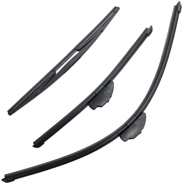 Main image of Silbak Wiper Blade Set compatible with Honda Insight 2010-2012, Front and Rear 3-Piece, Driver 26 in, Passenger 16 in, Rear 15 in