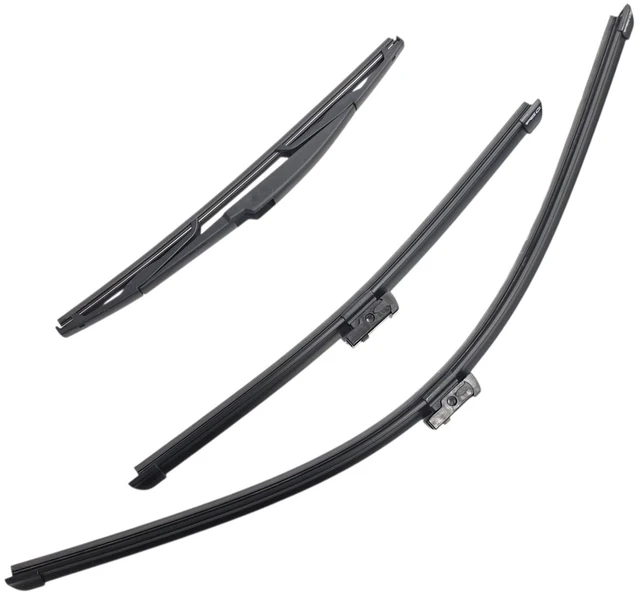Main image of Silbak Wiper Blade Set compatible with Toyota C-HR CHR 2018-2022, Front and Rear 3-Piece, Driver 26 in, Passenger 16 in, Rear 14 in