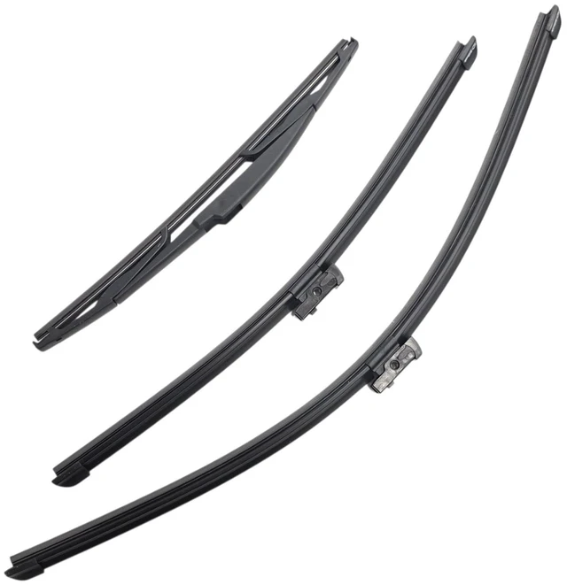 Main image of Silbak Wiper Blade Set compatible with Mazda CX-9 CX9 2016-2023, Front and Rear 3-Piece, Driver 24 in, Passenger 18 in, Rear 14 in