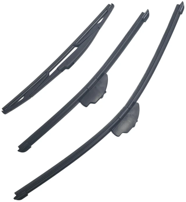 Main image of Silbak Wiper Blade Set compatible with Kia Rio HB Hatchback 2008-2012, Front and Rear 3-Piece, Driver 22 in, Passenger 16 in, Rear 14 in