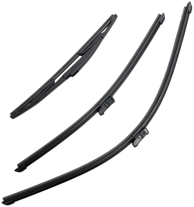 Main image of Silbak Wiper Blade Set compatible with Dodge Hornet 2023-2025, Front and Rear 3-Piece, Driver 26 in, Passenger 20 in, Rear 14 in
