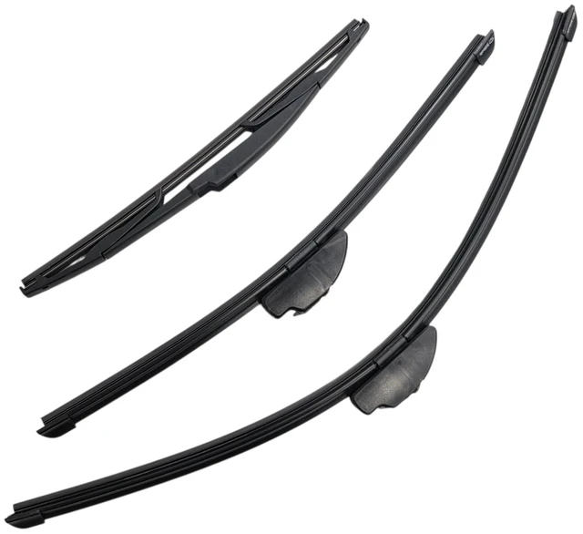 Main image of Silbak Wiper Blade Set compatible with Hyundai Santa Fe 2007-2012, Front and Rear 3-Piece, Driver 24 in, Passenger 18 in, Rear 14 in