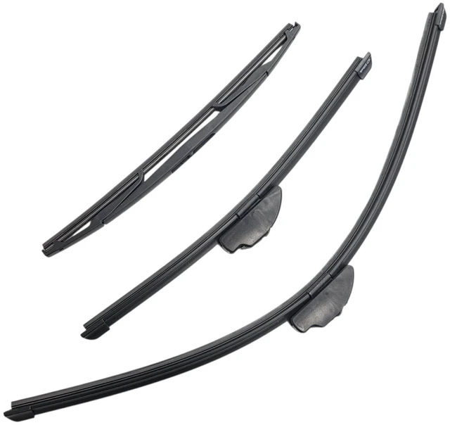 Main image of Silbak Wiper Blade Set compatible with Mazda 3 HB Hatchback 2019-2026, Front and Rear 3-Piece, Driver 26 in, Passenger 16 in, Rear 14 in