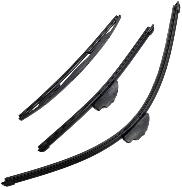 Main image of Silbak Wiper Blade Set compatible with Nissan Murano 2003-2007, Front and Rear 3-Piece, Driver 26 in, Passenger 17 in, Rear 14 in