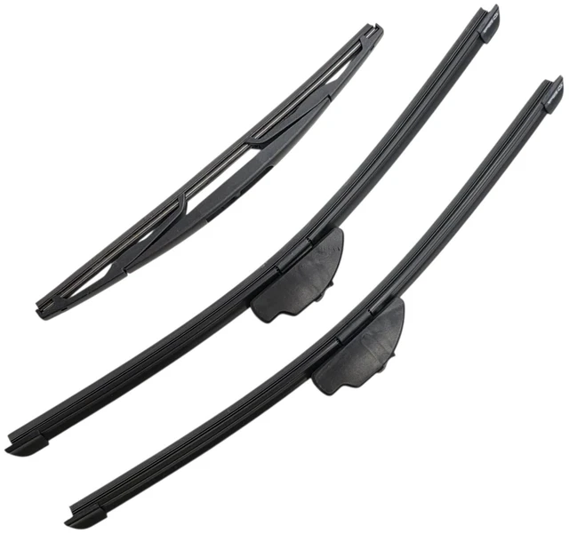 Main image of Silbak Wiper Blade Set compatible with Jeep Wrangler 4xe 2023-2025, Front and Rear 3-Piece, Driver 16 in, Passenger 16 in, Rear 13 in