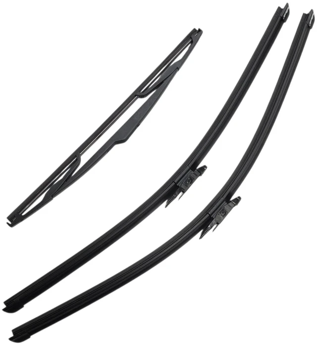 Main image of Silbak Wiper Blade Set compatible with Volvo XC90 2012-2014, Front and Rear 3-Piece, Driver 24 in, Passenger 22 in, Rear 14 in