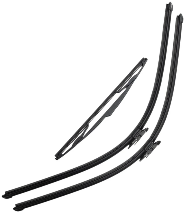 Main image of Silbak Wiper Blade Set compatible with Ford Transit Connect 2014-2023, Front and Rear 3-Piece, Driver 30 in, Passenger 30 in, Rear 14 in