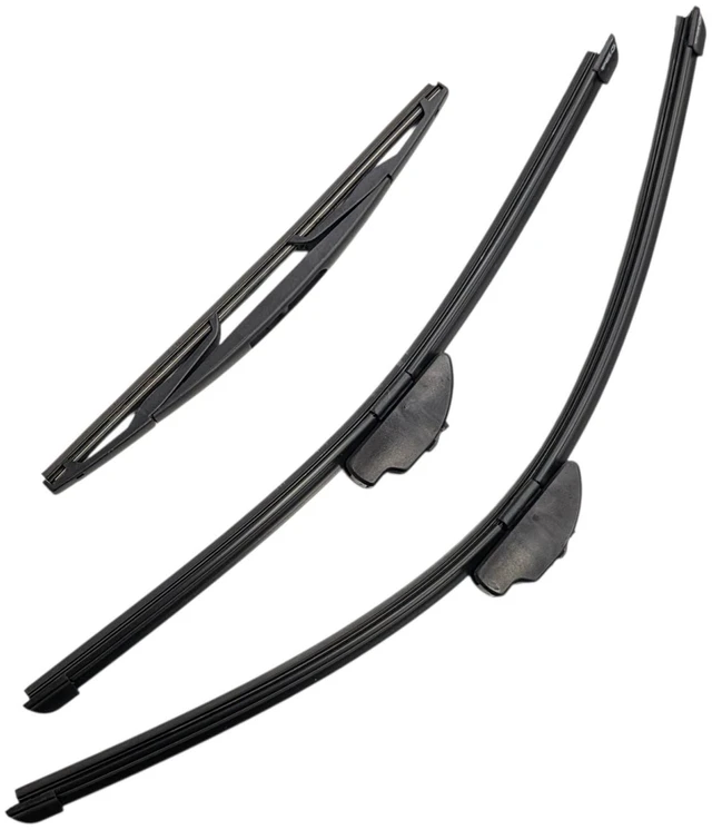 Main image of Silbak Wiper Blade Set compatible with Nissan Pathfinder 2005-2012, Front and Rear 3-Piece, Driver 24 in, Passenger 19 in, Rear 13 in