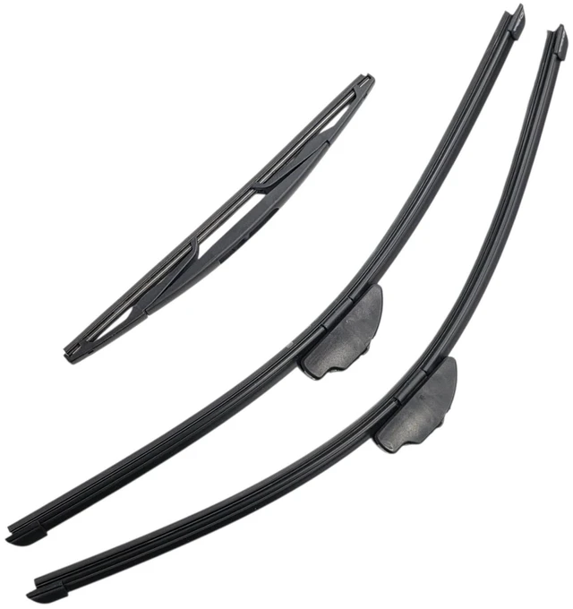 Main image of Silbak Wiper Blade Set compatible with Nissan Armada 2004-2015, Front and Rear 3-Piece, Driver 24 in, Passenger 22 in, Rear 13 in